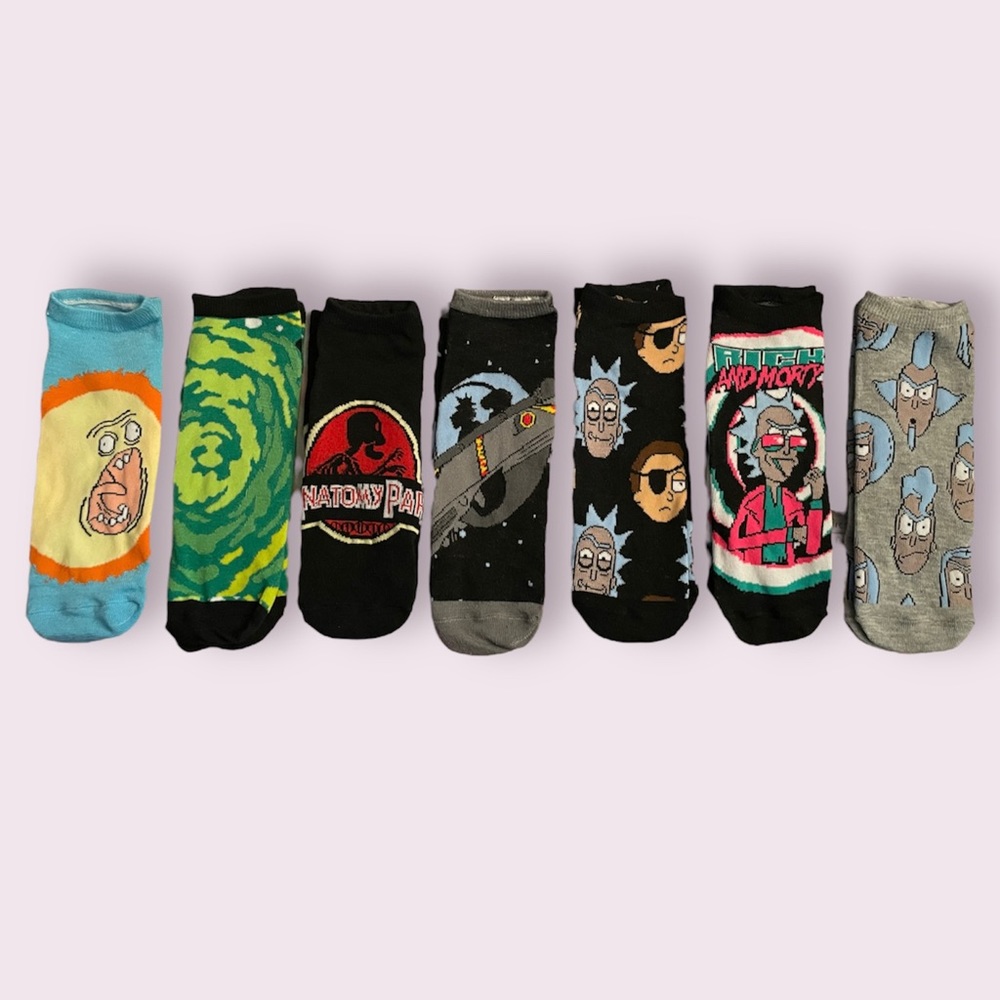 Ricky And Morty Ankle Length Socks NWOT